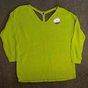 Lime green sweater
